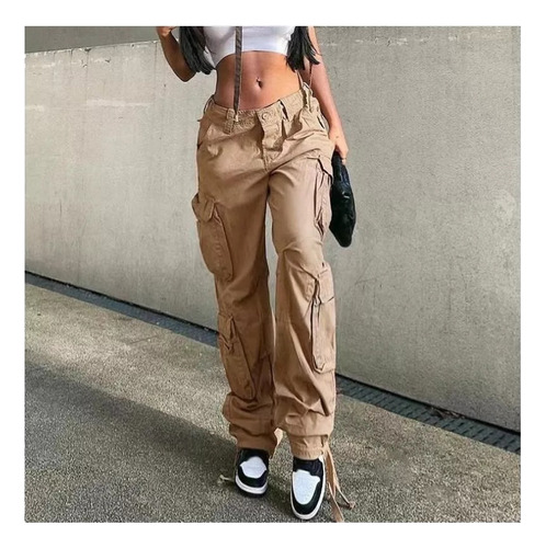 Pantalones De Mujer Cargo Pants Harén Casual De Moda Dama