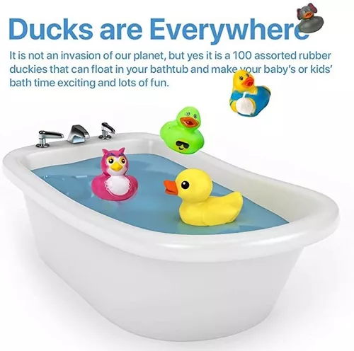 Kicko Patos de goma surtidos – 2 pulgadas – para niños, juego sensorial,  alivio del estrés, novedad, regalos, premios de aula, decoraciones