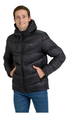 Campera Polyester Hombre Wrangler Jacket Brayden Con Capucha