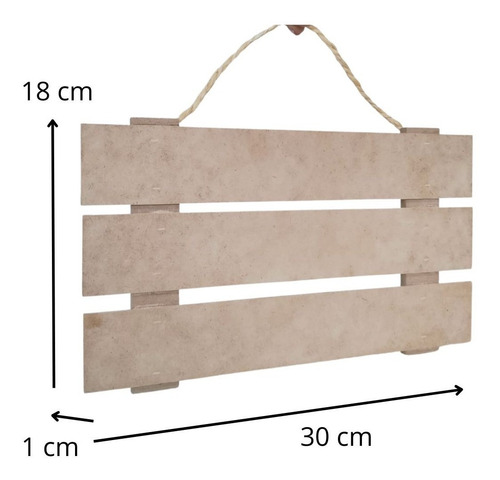Letrero Colgante Para Decoración Mdf Sin Pintar Pack 6