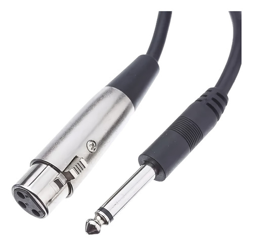 Cable Audio Xlr Hembra 6.5mm Macho Micrófon Trs Balanceado  