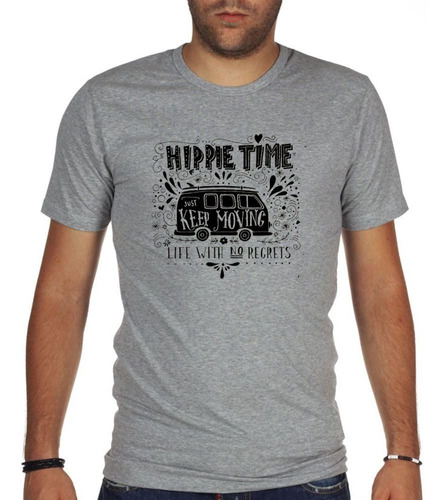 Remera De Hombre Hippie Time Just Keep Moving