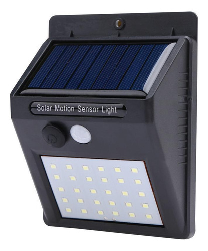 Luminária Solar De Parede 30 Leds Acendimento Automático