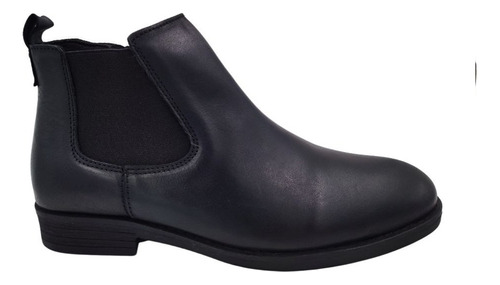 Botas Botin Black Cuero For Men  6025