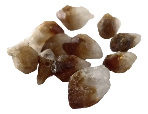 Citrinos Puntas De Piedras Naturales Peforadas