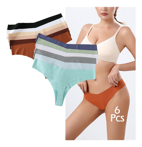 Calzones Sin Costuras De Mujer Sico Cómodo Pack De 6 Piezas