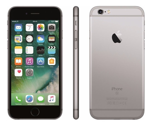 iPhone 6s Apple 16gb Tela 4,7 Cinza Espcial+ Chip Tim Grátis