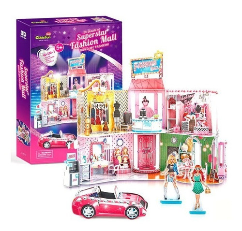 Puzzle 3d - Casa De Muñecas Fashion Boutique - Cubicfun