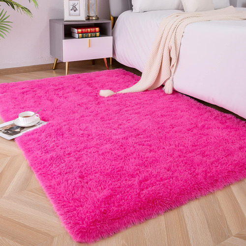 Foxmas Alfombras Suaves Y Esponjosas Para Dormitorio, Habita