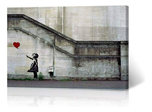 Impresión De Lienzo Banksy  Always Hope  8x12