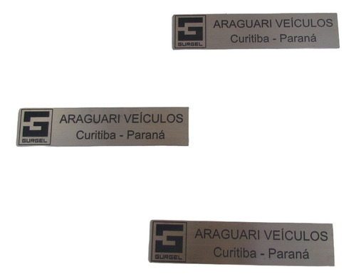 Gurgel Emblema De Concessionária Novo Inox