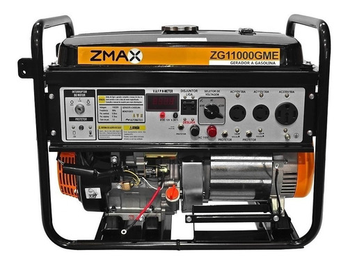 Gerador portátil Zmax ZG11000GME 9300W monofásico com tecnologia AVR 127V/220V