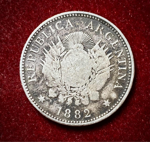 Moneda 20 Centavos Patacon 1882 Plata 0.900 Km 27 Oferta