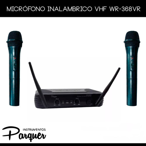 Micrófonos Parquer WR-368VR dinámico cardioide negros