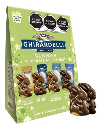 Chocolates Ghirardelli Bunnies Surtidos Bolsa Con 432.3 Gr