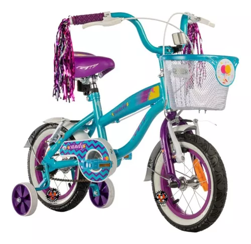 Bicicleta para niñas rin 12 gw princess story 2-5 años Uva GW
