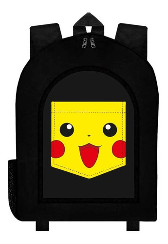 Mochila Negra Pikachu A198
