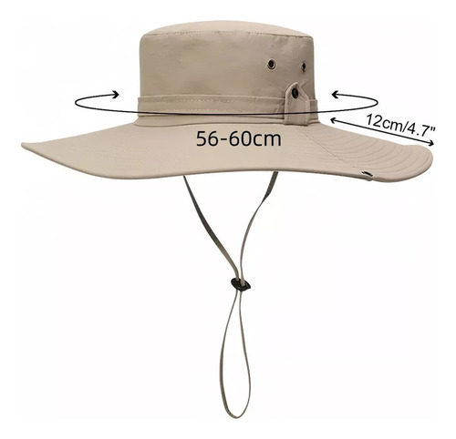 Sombrero De Pescador Plegable De Ala Ancha