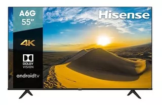 Smart TV portátil Hisense A6 Series 55A6G LED Android TV 4K 55" 120V