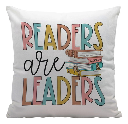 Readers Are Leaders - Funda De Almohada Inspiradora Para Lib
