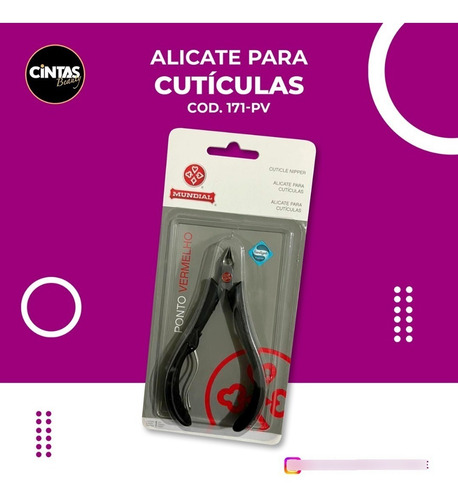 Imagen 1 de 2 de Corta Cutícula 171- Pv/ Negro, 171-pv-ve Rojo (punto Rojo)