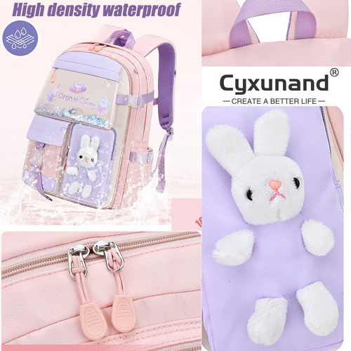 Bonita Mochila Con Forma De Conejito, Mochila Escolar Kawaii Para Niñas, Niños Y Adolescentes, Regalo Para Hijas, Bolsas De Viaje Para Computadora Por
