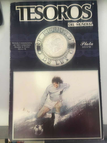 Imagen 1 de 2 de Moneda Tesoros Del Mundial Plata