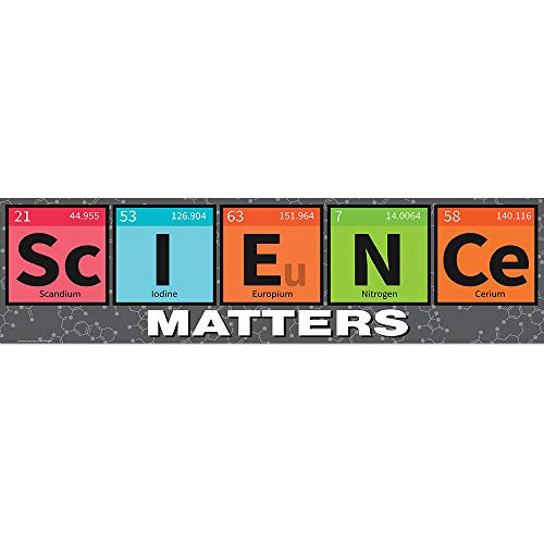 Pancarta De Decoración De Aula  Science Matters  Tabla...