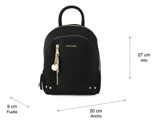 Catriel Mochila Pequena Negro Cuotas sin inter s