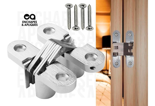 Imagen 1 de 4 de Bisagra Puerta Acero Invisible Acordeón 70 Mm X Und