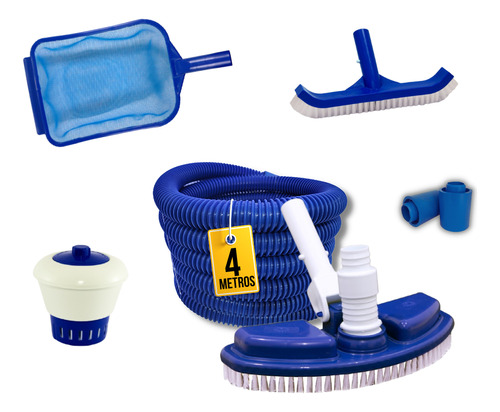  Brustec / Cris agua  kit de limpeza para piscina