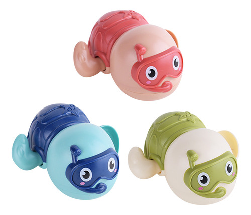 Juguetes De Baño Para Bebés Con Forma De Tortuga, 3 Unidades