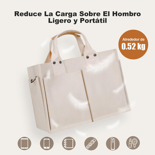 D Bolsas De Lona For Mujer, Tote Bag For Mujer Con