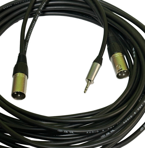 Cable Audio 2 Canon Xlr Macho A Min Plug Stereo 6 Mts Pro