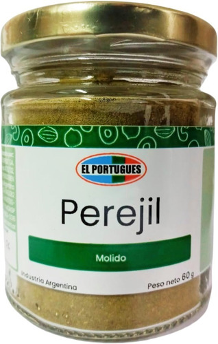 Perejil Molido X 60 Gr - En Frasco De Vidrio - El Portugues