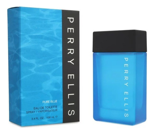 Perry Ellis Puré Blue Eau Toilette 100ml Para Hombre 