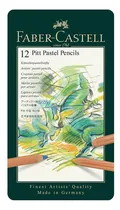 Comprar Estuche para lápices Mina Dry Pastel Pitt de Faber-Castell con 12 colores