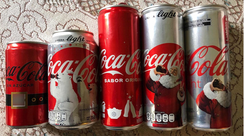 Coca Cola Colección 5 Latas Navidad Ltd Edition 2016-2017