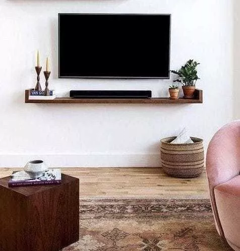 Moveis Mueble para TV de hasta 65 Estilo Minimalista con Ruedas de  Silicona Puertas Corredizas y