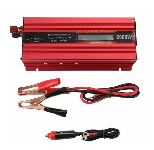 Imagen 2 de 3 de Inversor De Corriente 2000w Cont De 12v A 110v
