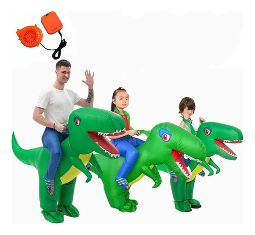 Traje Inflable De Dinosaurio De Montar Halloween Para Niños