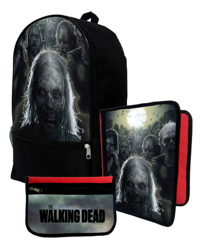 Mochila+ Funda Carpeta+ Cartu De The Walking Dead #168