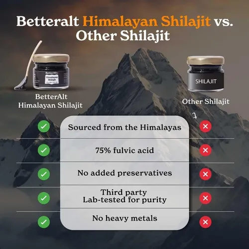 Shilajit Puro Del Himalaya - Resina 75 Porciones - Betteralt
