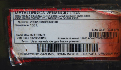 Horno Para Pizzas - Marca Venancio - Funcionando 100% (Usado)