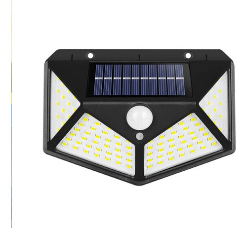 Lámpara Solar 100 Led Exterior Sensor Movimiento Impermeable