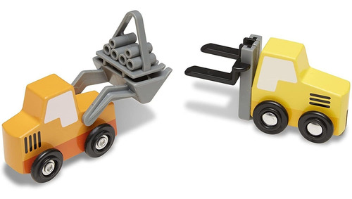 Vehículos de construcción de madera Melissa & Doug Vehículos de construcción de madera Melissa & Doug