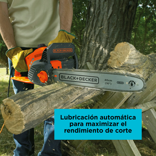 Imagen 5 de 9 de Motosierra Eléctrica 16'' 1850w Black+decker Gk1740-b3