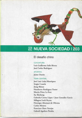 Revista Nueva Sociedad, No. 203, El Desafio Chino