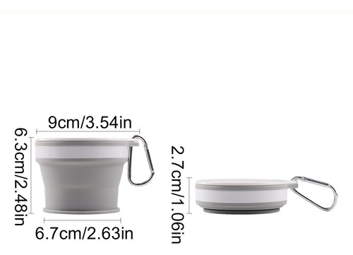 Tazas Plegables Para Viajes Taza Portátil Reutilizable Taza