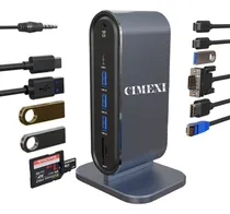 Comprar Docking Station Usb C Cimexi Hdmi 4k Vga Red Usbc Pd100w